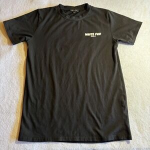 White Fox Vol.3 T-Shirt Women's Graphic Tee‎ Black Casual Top Small